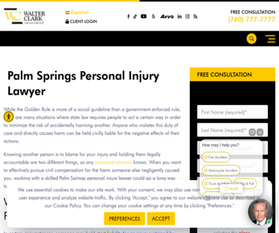 Walter Clark Legal Group, Personal Injury Lawyer, Palm Springs, CA