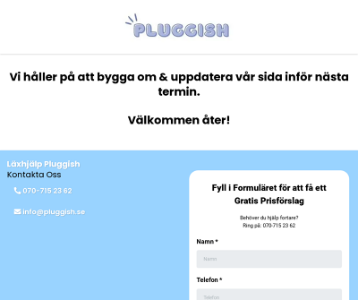 Läxhjälp Pluggish