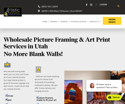 Artistic Wholesale Printing and Framing