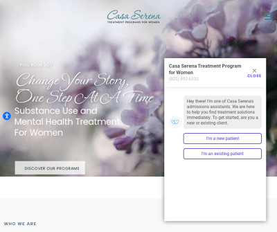 Casa Serena Treatment Programs For Women