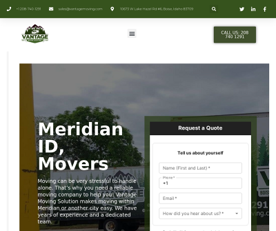 Movers Meridian Id, Vantage Moving Solution
