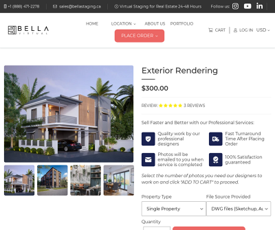real estate 3d rendering