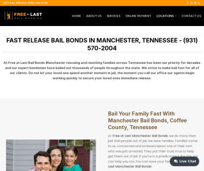 Free At Last Bail Bonding Manchester and Coffee County