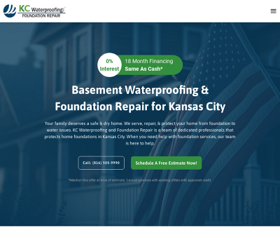 KC Waterproofing and Foundation Repair