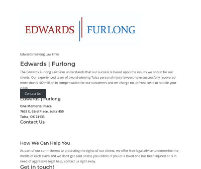 Edwards Furlong Personal Injury Law Firm