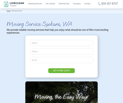 Moving Services Spokane - Live Clean Today