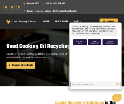 Liquid Recovery Solution, Recycling Center, Forest Park, Georgia