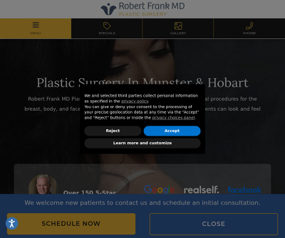 Robert Frank, MD Plastic Surgery