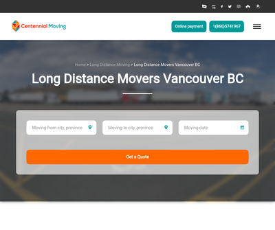 Centennial Moving - Long Distance Movers Vancouver