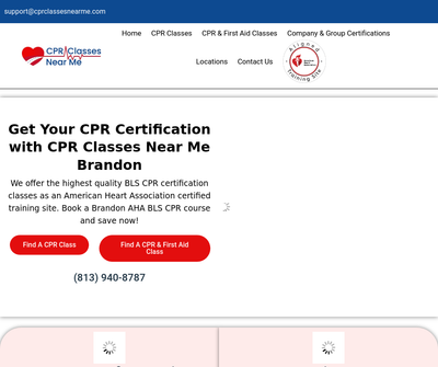 CPR Classes Near Me Brandon, Tampa