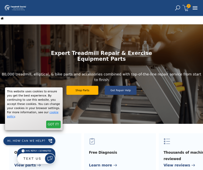 Treadmill Repair & Exercise Equipment Parts