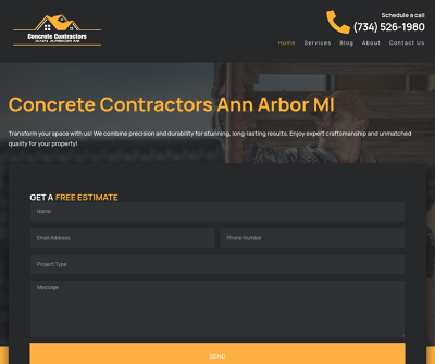 Top Concrete Contractors Ann Arbor MI