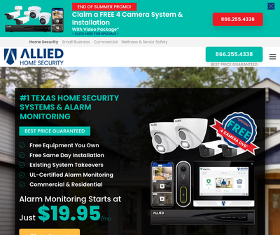 Allied Home Security & Alarm Monitoring Houston