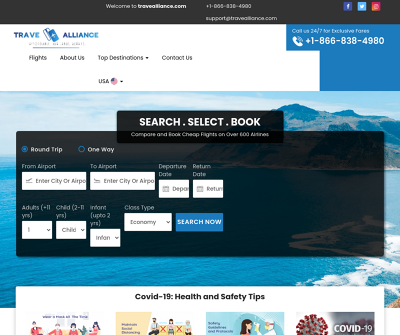 Book Cheap Flights Now - Low Airfares | Travealliance.com