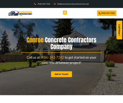 Top Concrete Contractors Company In Conroe, TX