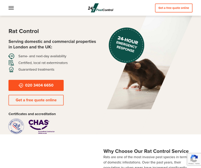 24/7 Pest Control | Rat Control