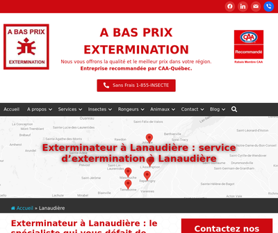 A Bas Prix Extermination : Exterminateur Lanaudiere