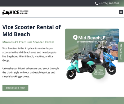 Vice Scooter Rental of Mid Beach