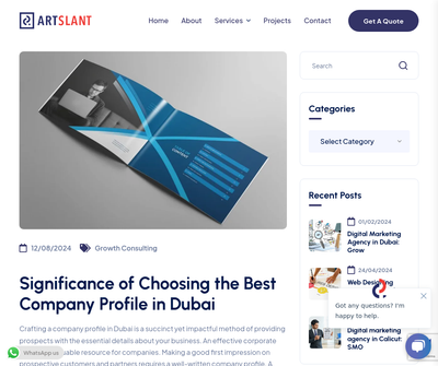Company profile in dubai