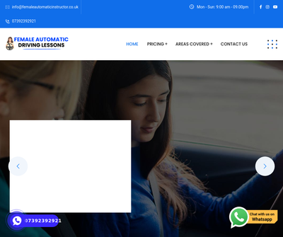 Female automatic driving lessons
