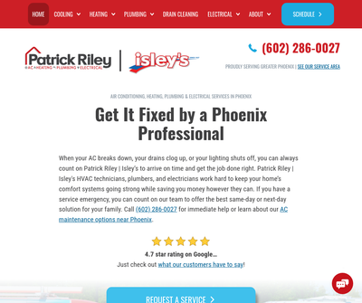 PatrickRileyIsleysCoolingHeatingPlumbingElectrical