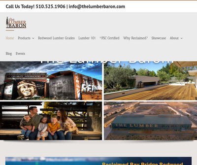 The Lumber Baron | Redwood Lumber, Western Red Cedar Lumber and Reclaimed Wood in the Bay Area and throughout California