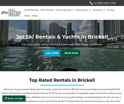 All Access of Brickell - Jet Ski & Yacht Rentals