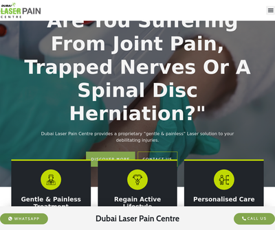 Painless Laser Pain Treatment In Dubai | Laser Pain Centre