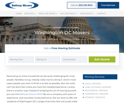 Beltway Movers Washington DC