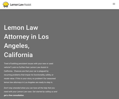 Lemon Law Assist Los Angeles