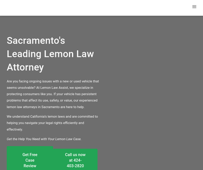 Lemon Law Assist Sacramento