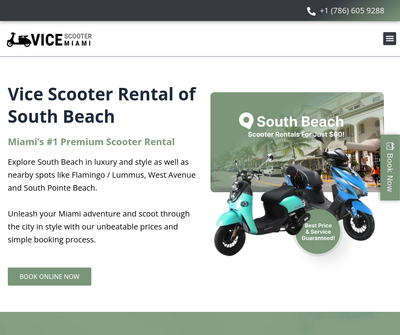 Vice Scooter Rental of South Beach