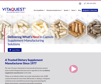 Leading Dietary Supplement Manufacturer in the USA | Vitaquest