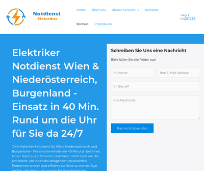 Notdienst Elektriker Elektro Blitz ic e.U. Elektriker Notdienst Wien Nö Burgenland