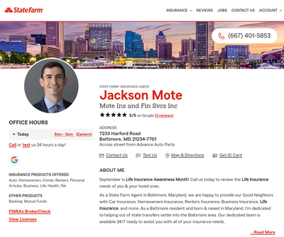 Jackson Mote - State Farm Insurance Agent
