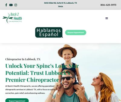 Back 2 Health Chiropractic - Top Rated Lubbock Chiropractor