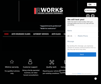 R Works Collision Autoglass Suspension