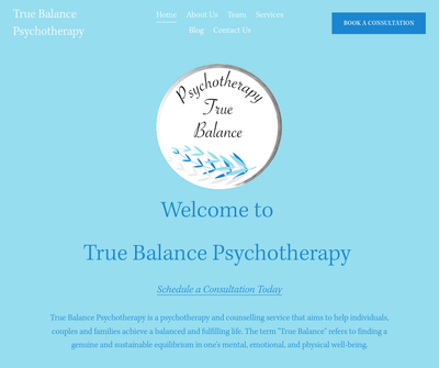 TRUE BALANCE PSYCHOTHERAPY