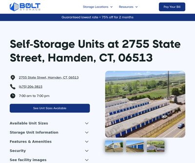 Bolt Storage - Hamden