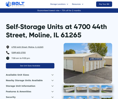Bolt Storage - Moline, IL