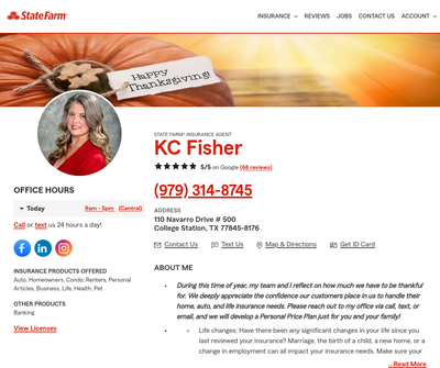 KC Fisher - State Farm Insurance Agent