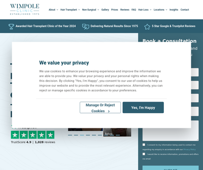  Wimpole Hair Transplant Clinic Glasgow