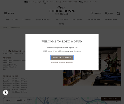 Rodd & Gunn - John Lewis Brent Cross