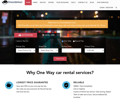 One Side Taxi - Oneway and Corporate Taxi in Mumbai