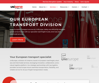 Uniserve - Sea Freight & European Road Freight