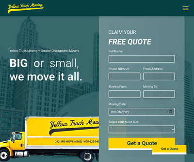 Yellow Truck Moving