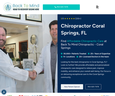 Back To Mind Chiropractic of Coral Springs