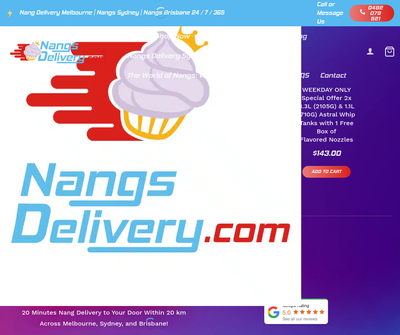 NangsDelivery.com | Nangs Delivery Melbourne | Cream Chargers Delivery Melbourne