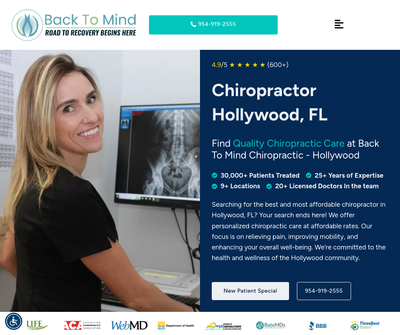 Back To Mind Chiropractic of Hollywood