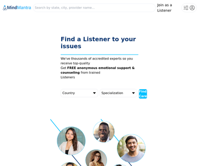 Find Best Online Listeners | Free Online Therapist & Counseling